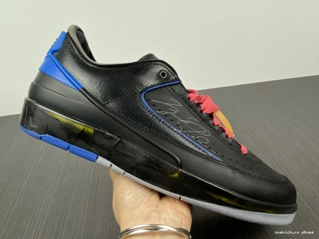Rep SP Low Retro DJ4375-004 Jordan 2 Off-White Blue Black 0613